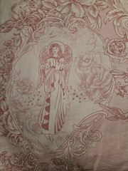 HTF In The Beginning Cotton Fabric Angel View Gardens Lynnea Washburn 3 Yards