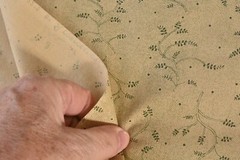 23″ Long, Vintage, Olive Vines on Tan Quilt Cotton, SL Wave Collection, P9633