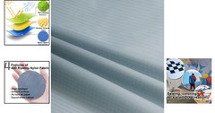Ultra-Lightweight 40D Grey Ripstop Nylon Fabric 60″x196″ for Outdoor Projects