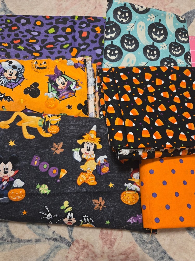 Joann Halloween Fabric Lot Quilt Cotton