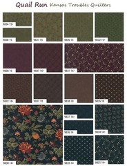 Moda Fabrics Quail Run Mini Charm Pack Kansas Troubles Quilters