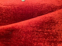 PIERRE FREY Paris Palladio Cerise HAND WOVEN Fabric w/Knit Back $425 Retail BTY