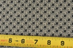 By 1/2 Yd, Vintage, Black & Tan Print on Quilt Cotton, Springs, M7322