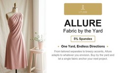 Allure Crepe Fabric by the Yard 4-Way Stretch 380 GSM Spandex Knit Dresses