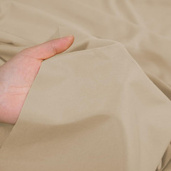 Microfiber Fabric by the Yard, 56 Inch Wide Brown Lining Fabric for Sewing, Curt