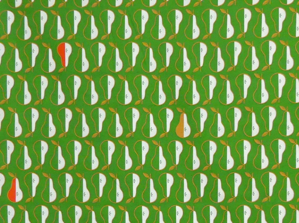 2 Yards, Christmas 100% Cotton Fabric: Dantini 12 Days of Christmas, PEARS