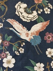 Pindler Myrtle Midnight P6486 Multicolor Floral Fabric 2 7/8 Yards