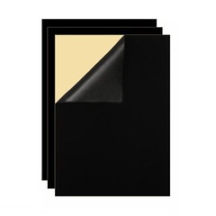 3PCS Black Self Adhesive Felt Sheets Soft Velvet Sticky Back Felt for Jewelry