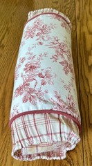 2002 Jane Churchill Colfax Rose Toile Custom Queen Duvet 2 Cases 1 Neck Roll +