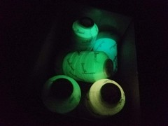 Simthread Glow in The Dark 500m/spool, pink, yellow, green, blue, white