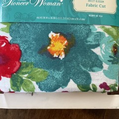 Brand New Pioneer Woman Breezy Blossom 1 YD Fabric Cut 100% Cotton Floral Spring