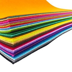 48PCS Assorted Color Felt Fabric Sheets 12″x12″ (30x30cm) for DIY Craft & Sewing