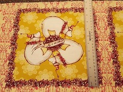Star Flakes & Glitter Panel Tina Givens FreeSpirit Polar Bear Express Gold 23×42