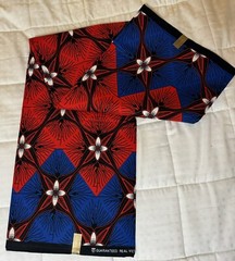 Ankara/Kitenge Fabric from Tanzania, 6 Yards of African Wax Print, 100% cotton