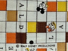 VINTAGE Walt Disney Production Mickey Mouse and Friends Crossword – 1.25 YDS