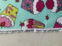 Fabric Pop Cupcakes 42”X 32”By Jo Ann 975