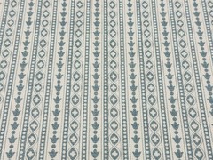 Leah O’Connell Outdoor Performance Stripe Fabric- Georgie Forget Me Not 2.15 yds