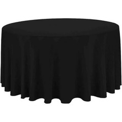 120 Inch Round Tablecloth Polyester Wrinkle Resistant Reusable Cover