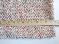 Bouclé Fabric 2 Yard Piece 58″ Width Remnant Red White Blue Boucle Decor Jacket
