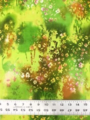 POLYESTER SINGLE SPUN 2 WAY SPANDEX LIGHT MEDIUM WEIGHT FLORAL DESIGN