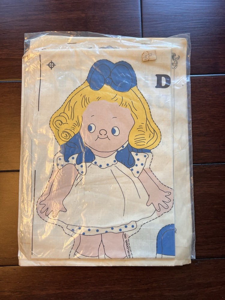 Dolly Dingle Cut Out & Sew Fabric Doll Crafted Heirlooms Limited Production 1981