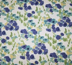 Fresh Bouquet in Admiral BTY Robert Allen 100% Cotton Slub Duck 54″ Wide Floral