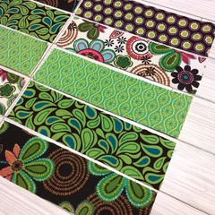 CACTUS FLOWERS (10) 2.5″x9″ Fabric Strips/SCRAPS For Crafts-Quilts-Junk Journals