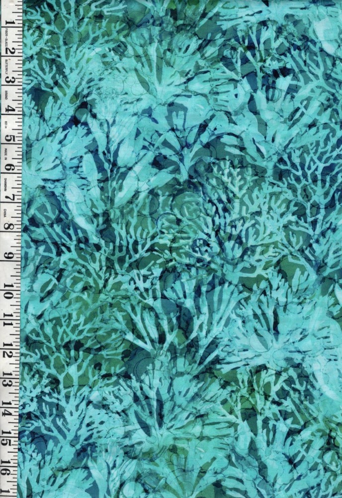 Northcott Deep Blue – Sea Coral – DP28125-68 – Teal- By the Half Yard