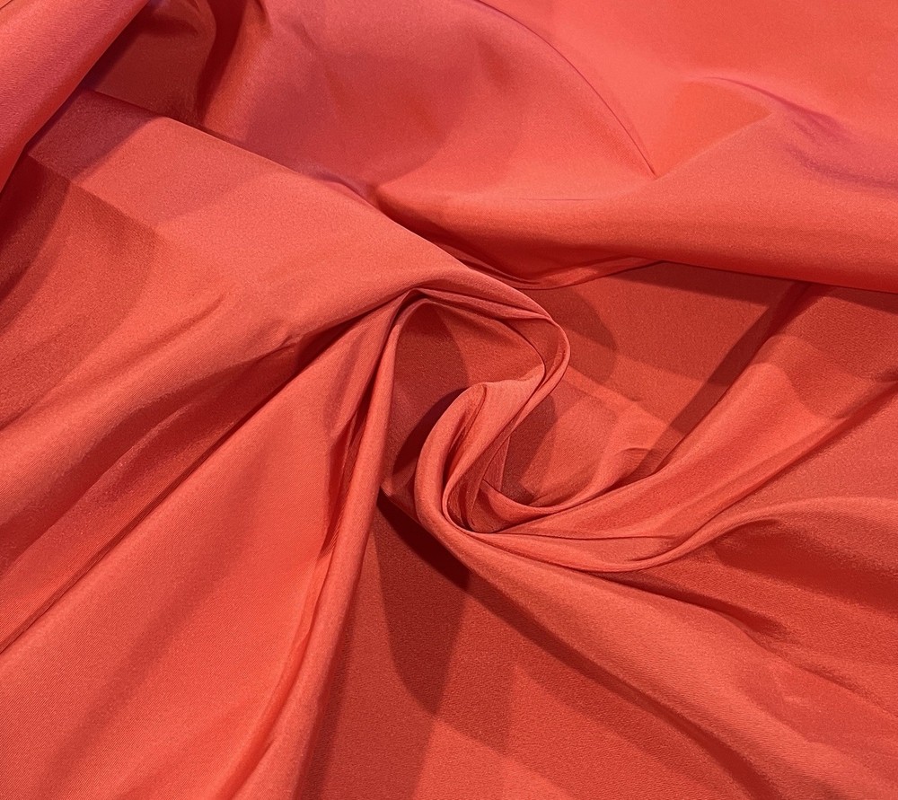 1.25 Yard Orange Silk Taffeta Fabric 54” Width