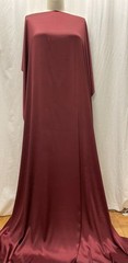 98% Silk Charmeuse 2% Lycra Rich Burgundy Fabric 2 yards 30″ Long 42″ Wide