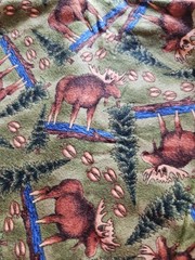 Lot Of 10 Pieces Of Flannel Cotton Fabric Mixed Sizes & Themes & Patterns