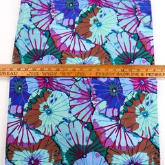 Lotus Leaf G29 Kaffe Fassett Blue Purple Multi BTHY Half Yard Quilting Cotton