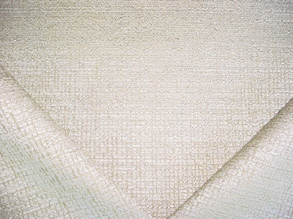 2-3/8Y Pollack 4180 Glimpse Shell Metallic Silver Faux Silk Upholstery Fabric