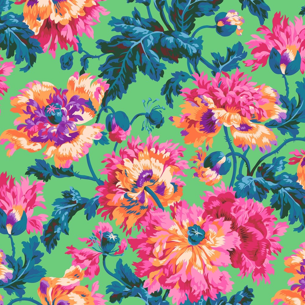 1/2 Yard Fabric – Garden Party – Pink by Kaffe Fassett Collective