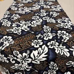 Elegant Cotton Blend Fabric Hawaiian Design 3 Yards 26″ x 45″ New