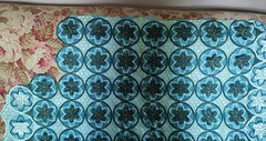 African 3D Embroidered Lace Fabric Beaded w/Flowers 51″x5 yds