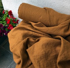 Dark Chocolate Brown Linen Fabric by the Yard | Upholstery & Dressmaking