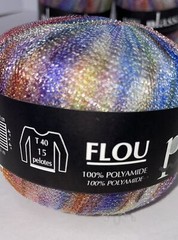 plassard FLOU Polyamide 3 X 25g 108m Rainbow Multi Color 110 127