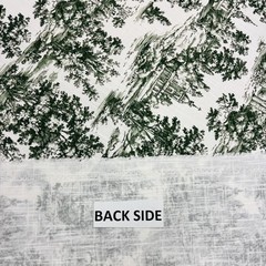 COLE & SONS VILLANDRY TOILE CHARCOAL GRAY FRENCH COTTON FABRIC BY YARD 54″W