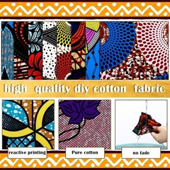 70 Pcs 10×10 Inch African Cotton Fabric Squares – Vibrant Kente & Ankara Styles