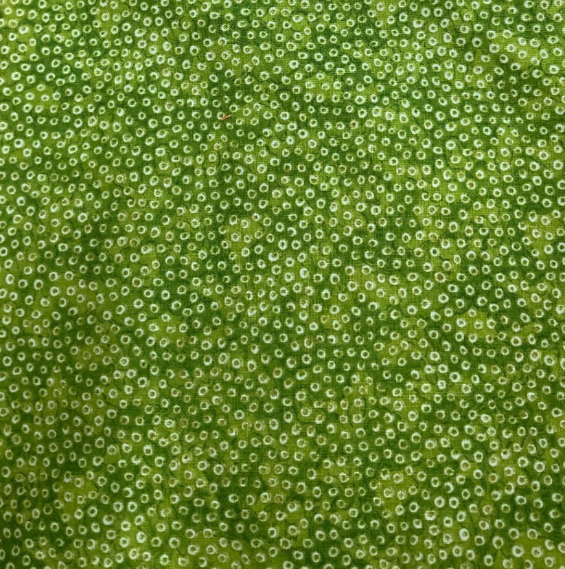 CRANSTON-MINI-CIRCLES ON GREEN MARBLE BY JULIA CAIRNS FOR QUILT SHOP- BY THE YD
