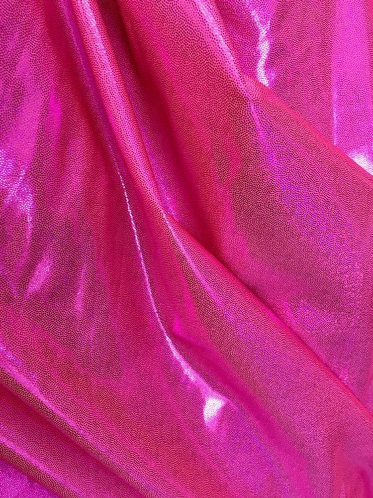 4-Way Stretch neon pink Mystique Spandex Fabric by the yard 60 ” Wide