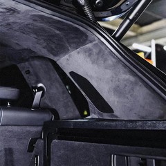 Durable Black Suede Headliner Fabric 96″x60″ Foam Backed Vehicle Interior