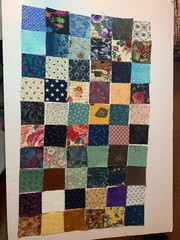 Vintage 2.5″ Cotton Quilting Squares Assorted Patterns & Colors Patchwork Fabric