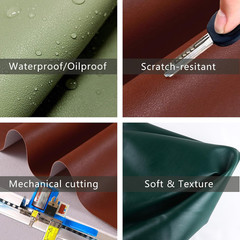 Faux Leather Sheet Fine Texture Surface One Yard Leather Fabric for DIY Crafting