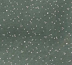 1.5 Yard Green White Cotton Printed Fabric 45” Width