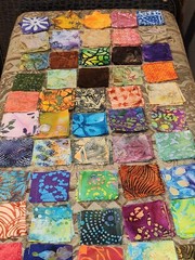 150 Batik Fabric 2.50″ Quilt Squares Bundle 100% Cotton Charm