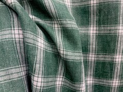 Designer Reversible Linen Check 20 Yards