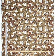 Shimmer Butterflies Metallic Gold On Cream Cotton CM9294 Timeless Treasures BTY