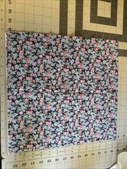vintage peter pan fabrics inc 13 1/2” x WOF DUSTY PINK AND BLUE CALICO